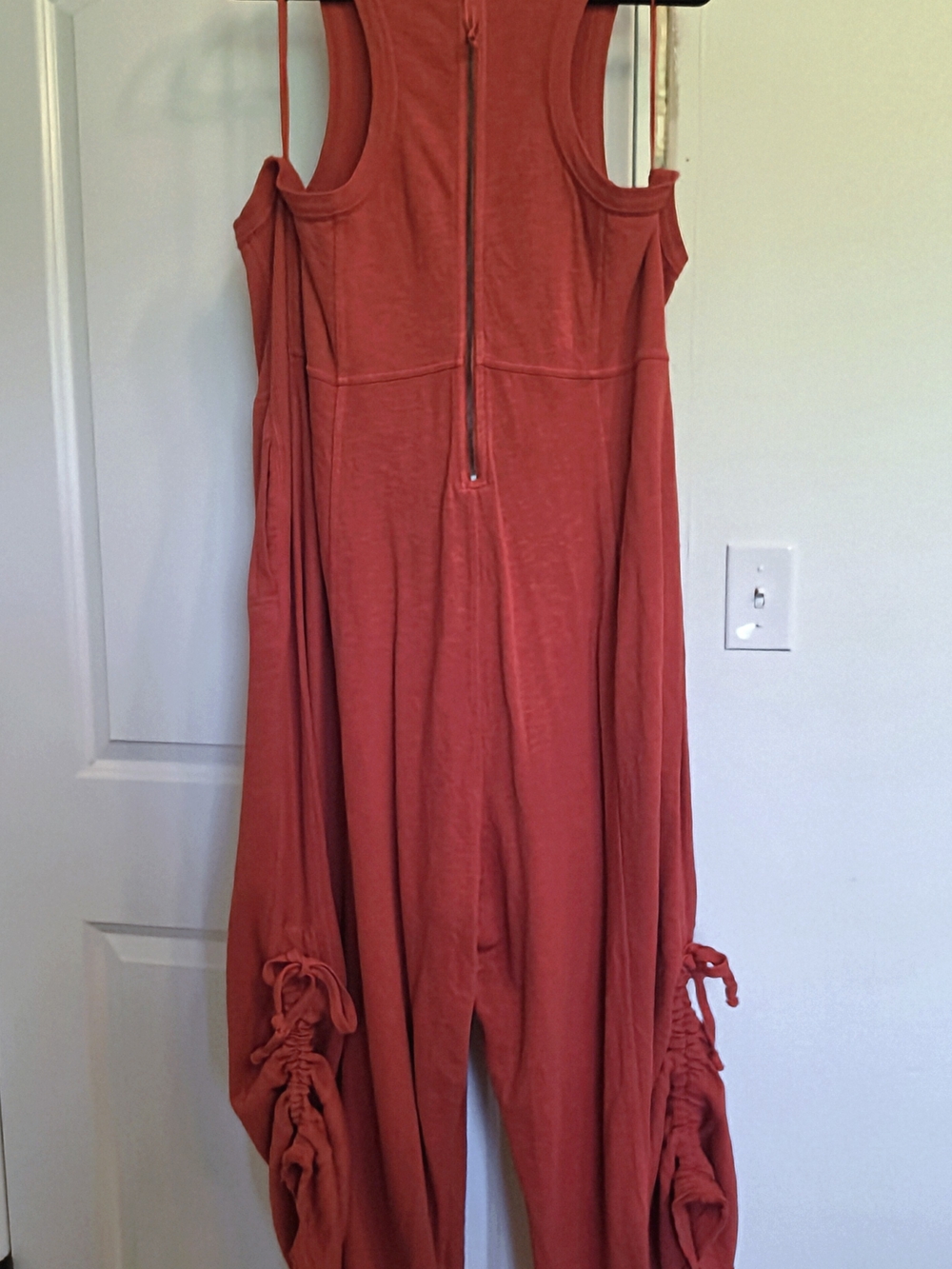 Anthropologie Horizon Red Racerback Wide-Leg Jumpsuit - Picture 9 of 12